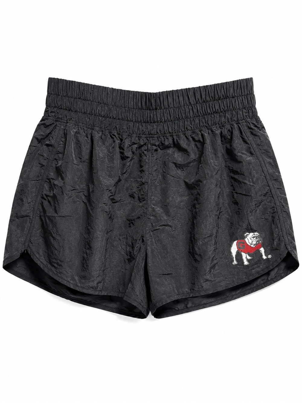 Hype and Vice x Georgia Bulldogs Black Windbreaker Running Shorts